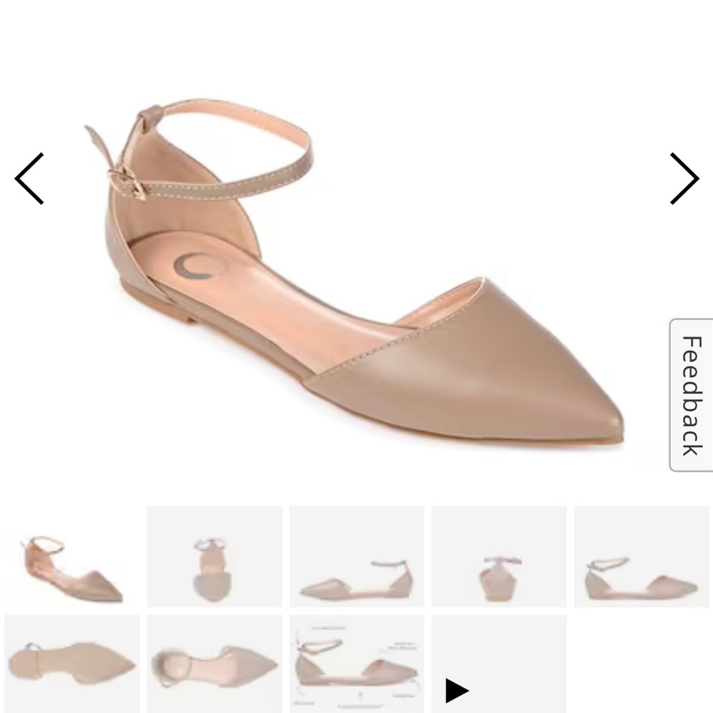 Flats/ sandals taupe color never worn brand new